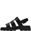 CLARKS  WOMENS  SANDAL - BLACK LEATHER